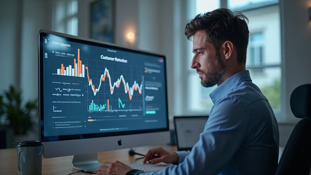 График анализа лояльности клиентов на экране