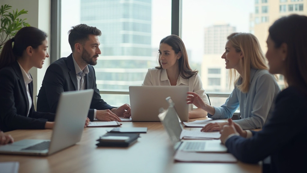 Команда маркетологов обсуждает результаты email кампании с графиками и метриками