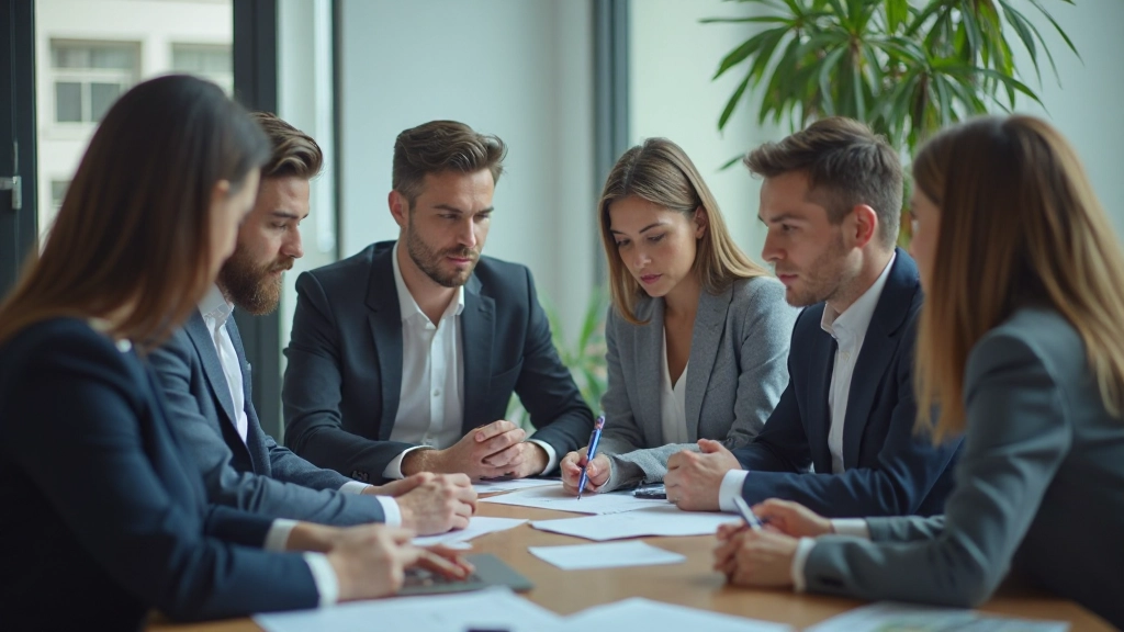 Team reviewing customer data and retention metrics in collaborative workspace