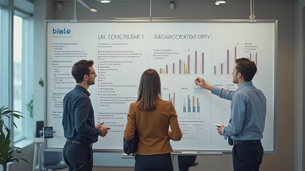 Команда рассматривает данные о клиентах и метрики удержания в совместном рабочем пространстве